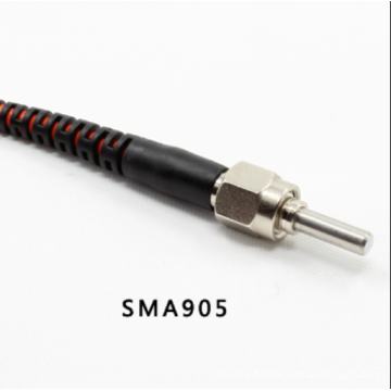 SMA 905 avec connecteur à fibre optique en métal